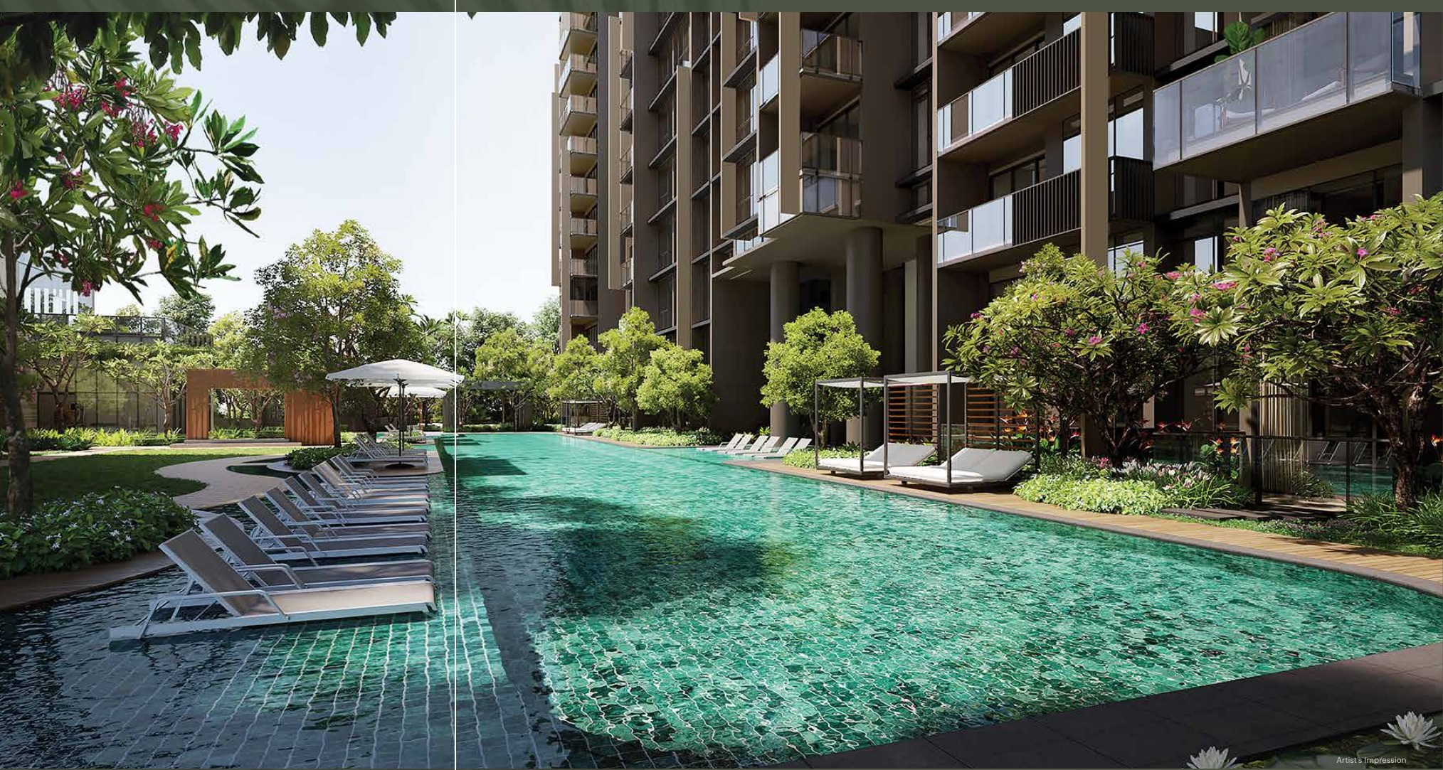 Lentoria 50m lap pool at The Oasis